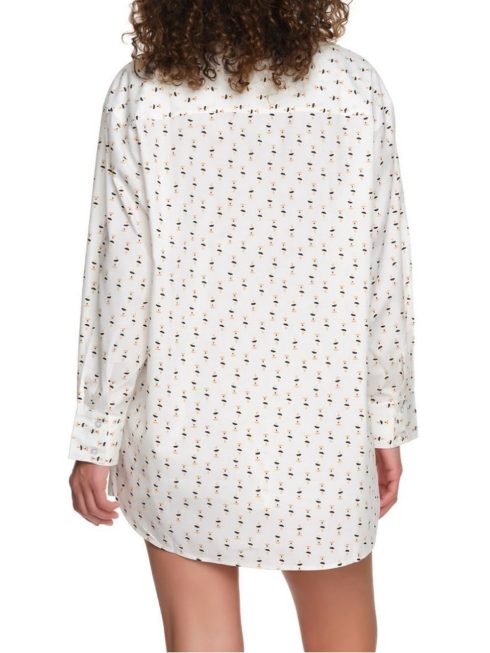 LOFT Notch Collar Short Sleep Set – White Print - XL - NWT - Picture 2 of 11